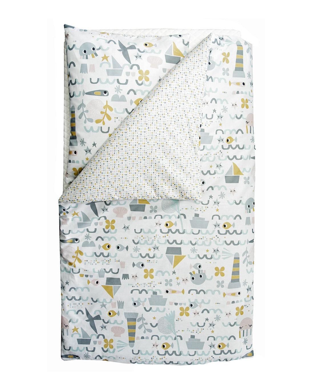 PANDORA KIDS - Sengesæt Fish World, 70x100 cm - Pandora Living